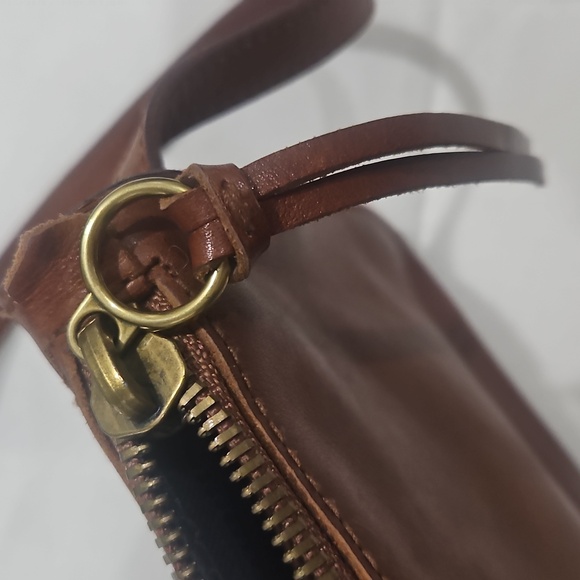 Madewell leather crossbody purse bag brown - Picture 5 of 9